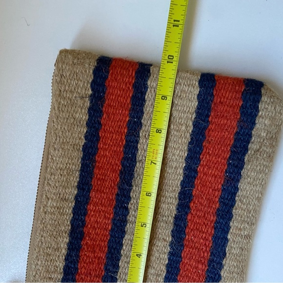 J. Jill Burlap Jute Cosmetic Bag Clutch Wristlet Makeup Toiletry Travel Sz 7X10” - Picture 6 of 8